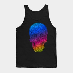 Inverted rainbow skull Tank Top